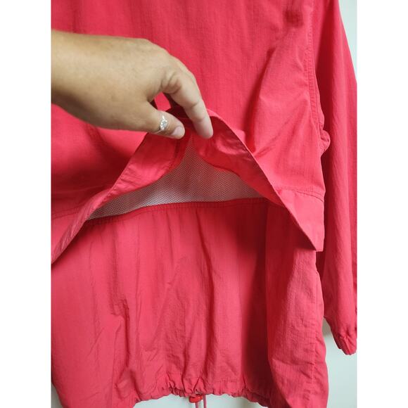 Vtg Eddie Bauer Windbreaker Size Small Pink Vented Full Zip Long Sleeve Outdoors - Picture 6 of 16